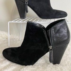 Gianni Bini, Black Suede Bootie, Size 10